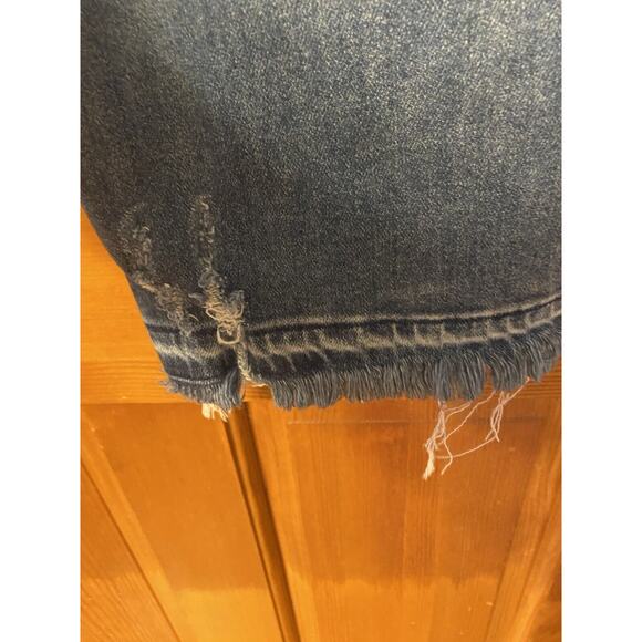 Judy Blue Straight Fit Stretch Womens Plus 20W Distressed Raw Hem Denim Jeans - Picture 10 of 16